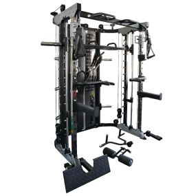 G12™ All-In-One Trainer - Polia Dupla (90,5 kg), Smith Machine, Multipower, Rack e Prensa de Pernas