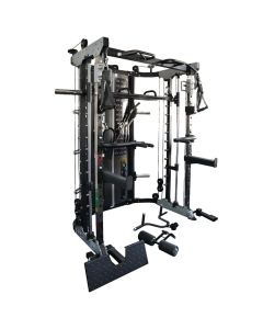 Force USA G12 All-In-One Trainer - Polia dupla (90.5 kg), Multipower, Power Rack e Leg Press